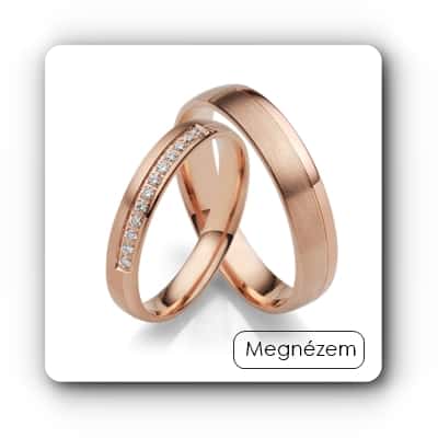rozé arany karikagyűrű